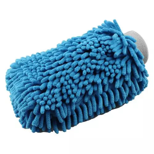 D-CON Chenille Wash mitt - Blue